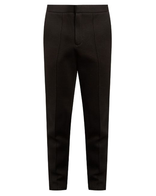 Alexander Wang Seamed-front neoprene tailored track pants