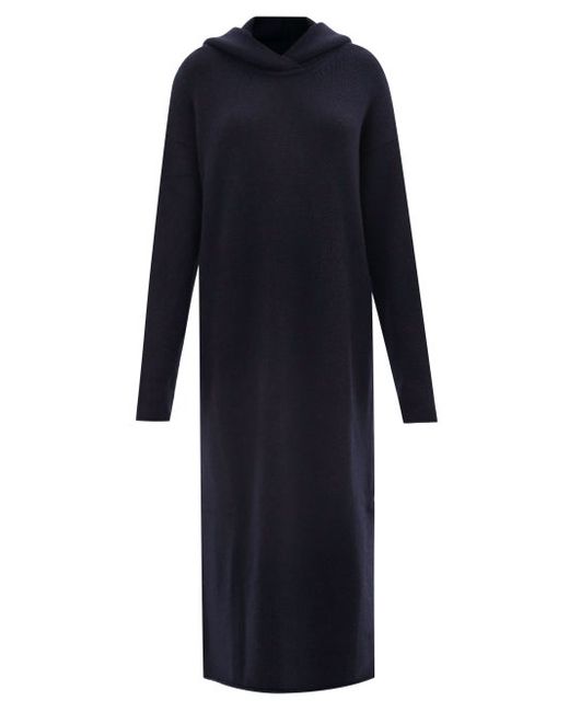 Raey Hooded Knitted Responsible Cashmere Maxi Dress