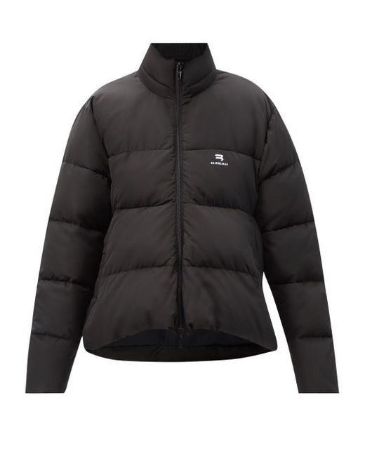 Balenciaga Curved-hem Quilted Padded Jacket