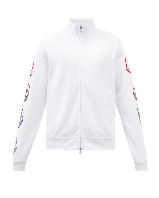 Moncler Logo-print Cotton-jersey Track Jacket