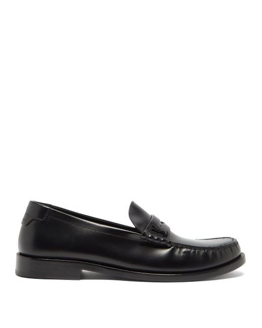 Saint Laurent Le Loafer Leather Penny Loafers