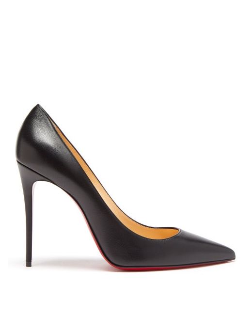 Christian Louboutin Kate 100 Point-toe Leather Pumps