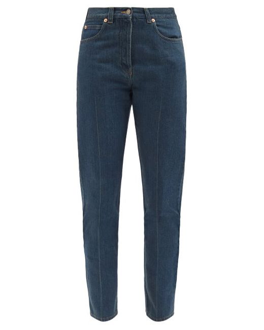 Gucci Horsebit High-rise Straight-leg Jeans