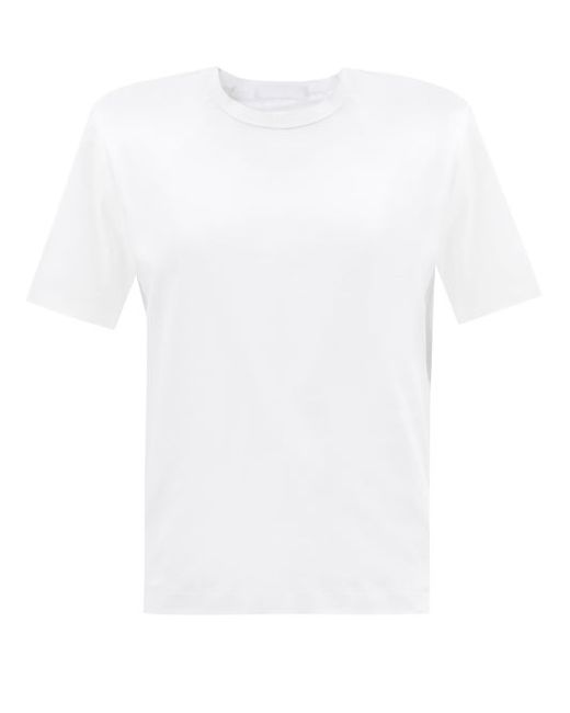 Wardrobe.Nyc Shoulder Pad Cotton-jersey T-shirt