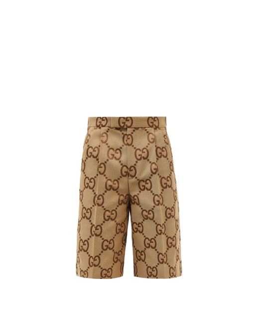 Gucci GG-jacquard Cotton-blend Canvas Shorts