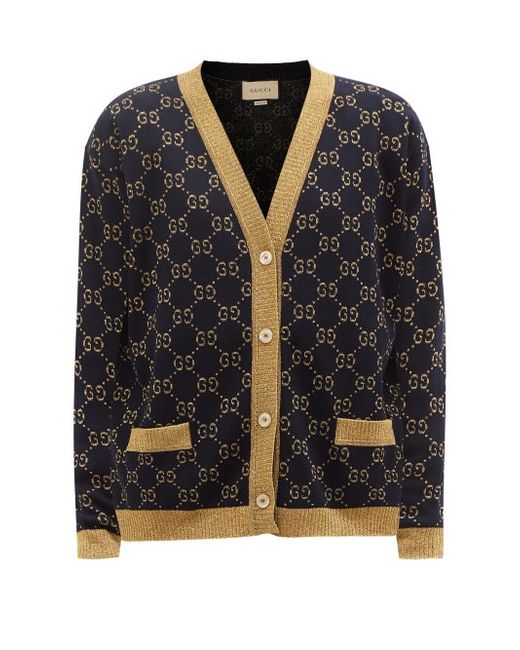 Gucci GG Jacquard-knit Cotton-blend Cardigan