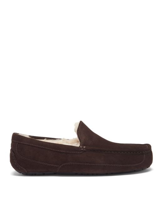 Ugg Ascot Suede Shearling Slippers