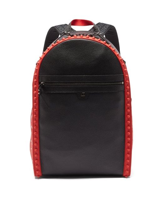 Christian Louboutin Backparis Rubber And Leather Backpack