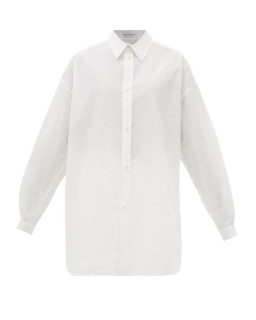 Raey Oversized Dropped-shoulder Cotton-blend Shirt