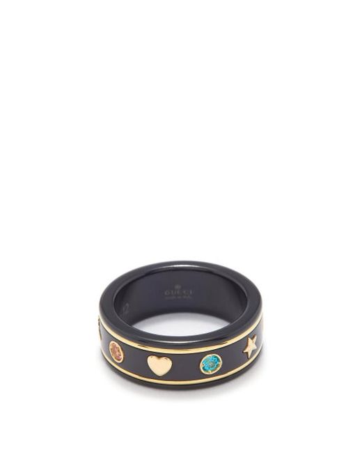 Gucci Icon Topaz 18kt Gold Ring