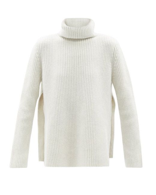 Raey Responsible-wool Split-side Roll-neck Sweater