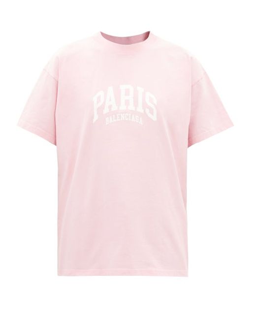 Balenciaga Paris Logo-print Cotton-jersey T-shirt