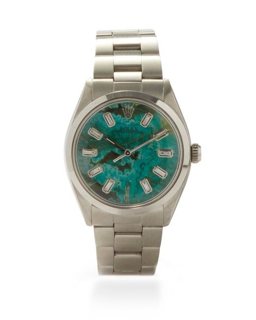 Jacquie Aiche Vintage Rolex Oyster Diamond Steel Watch