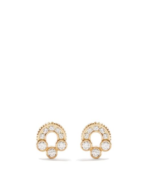 Viltier Magnetic Diamond 18kt Gold Earrings