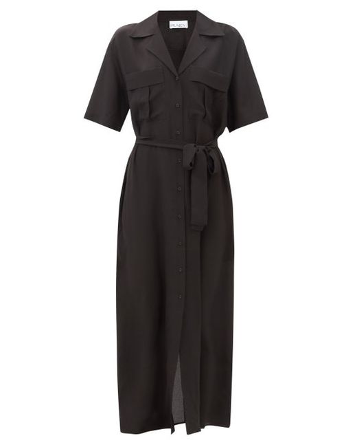 Raey Relaxed-fit Pocket-front Silk Shirtdress
