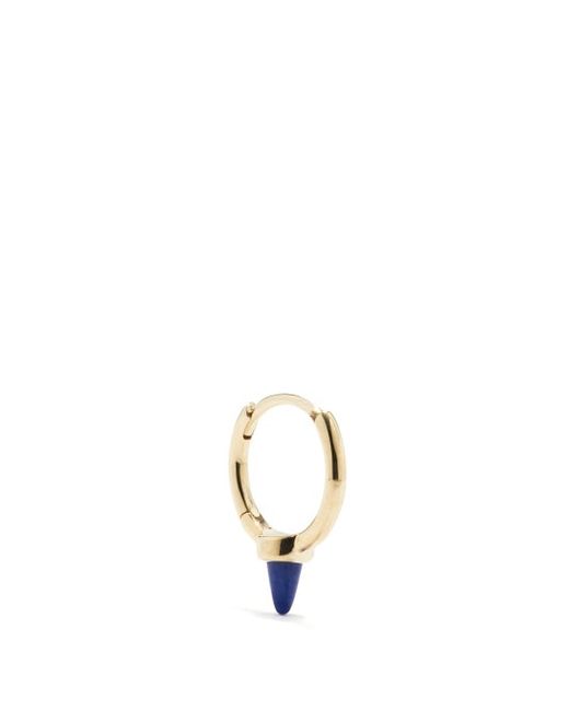 Maria Tash Spike Lapis Lazuli 14kt Gold Hoop Earring