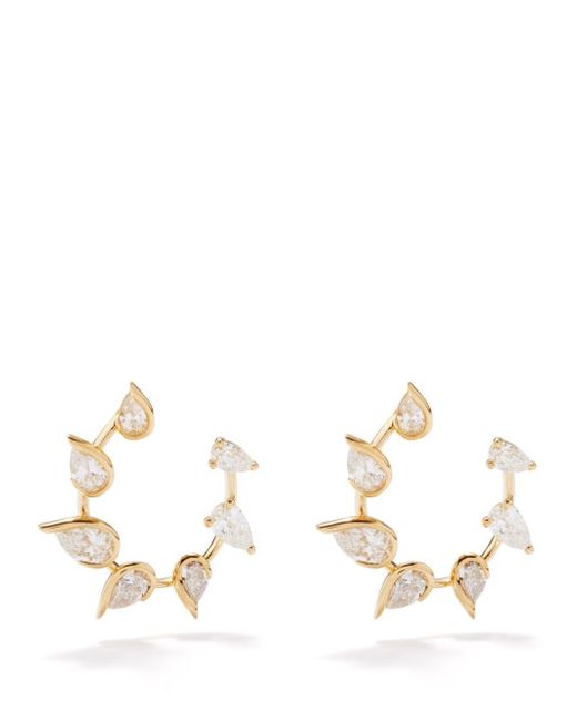 Fernando Jorge Flicker Diamond 18kt Gold Earrings