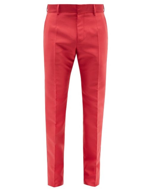 Dolce & Gabbana Slim-leg Mikado Suit Trousers