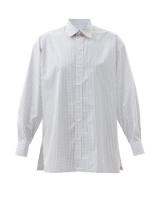 Charvet Checked Cotton-poplin Shirt