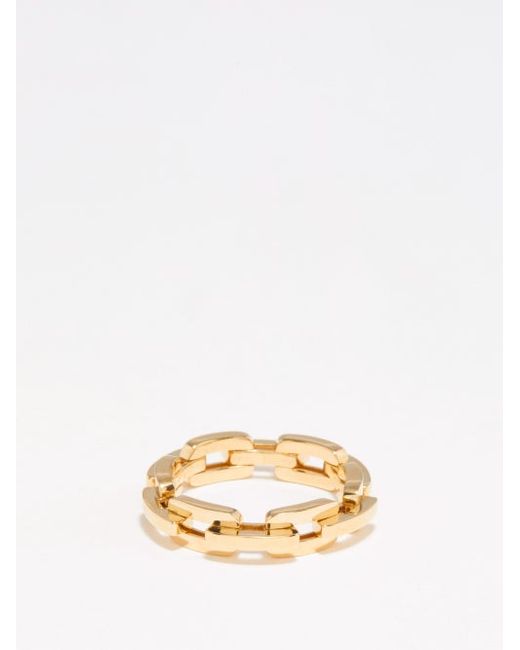 Shay Deco Linked 18kt-gold Ring