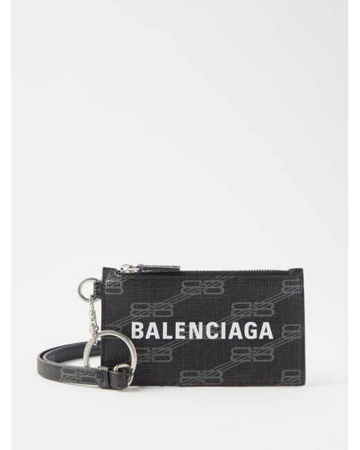 Balenciaga Cash Logo-print Leather Cardholder