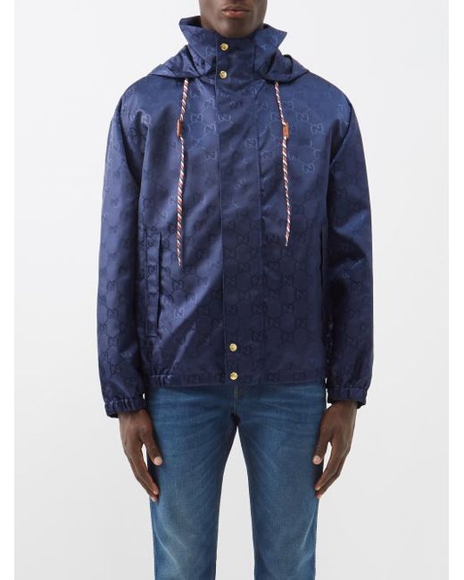 Gucci GG-jacquard Nylon Hooded Jacket
