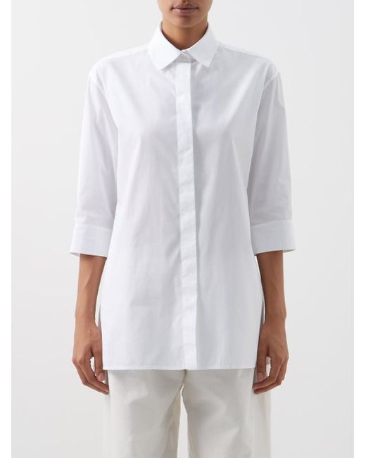 The Row Elada Cotton-poplin Shirt
