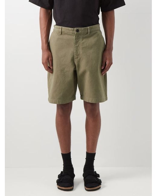 Raey Baggy Organic-cotton Twill Army Shorts