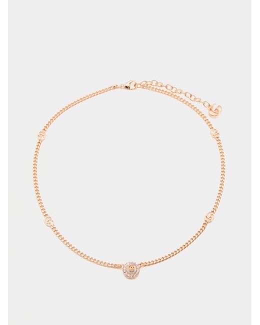 Gucci GG-link Faux Pearl Necklace