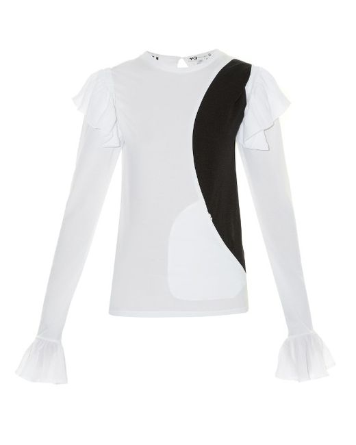 Y-3 Removable-sleeve jersey top