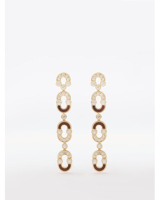 Viltier Magnetic Trio Diamond 18kt Gold Earrings