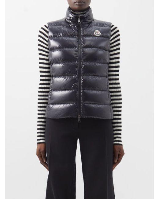 Moncler Ghany Laqué Quilted Down Gilet