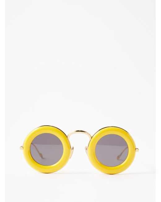 Loewe Eyewear Round Metal Sunglasses