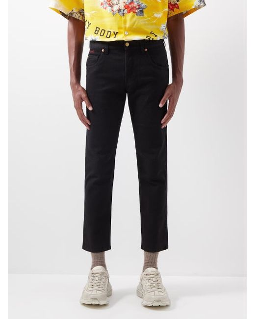 Gucci Cropped Straight-leg Jeans