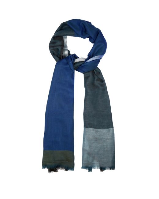 Begg & Co. Wispy colour-block cashmere scarf