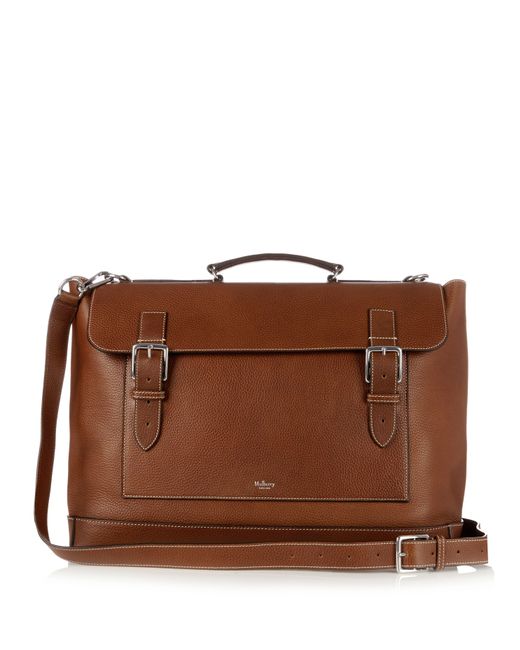 Mulberry Grained-leather messenger bag