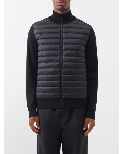 Canada Goose Hybridge Quilted-shell And Wool Down Jacket