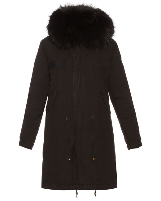 Mr & Mrs Italy Fur-lined canvas parka