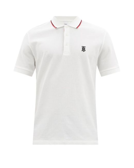 Burberry Walton Icon Stripe Cotton Piqué-jersey Polo Shirt