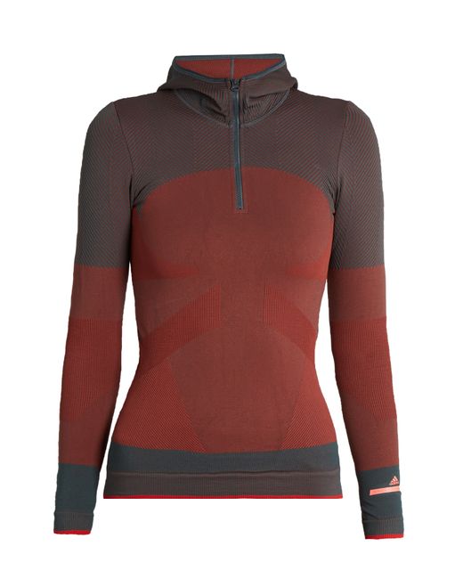 Adidas by Stella McCartney Essentials seamless hooded base-layer top