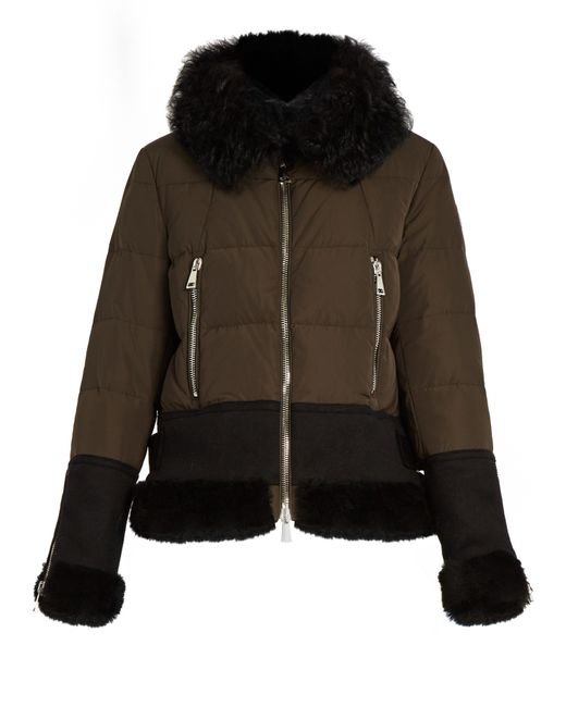 Moncler Kikilia water-repellent fur-trimmed down jacket