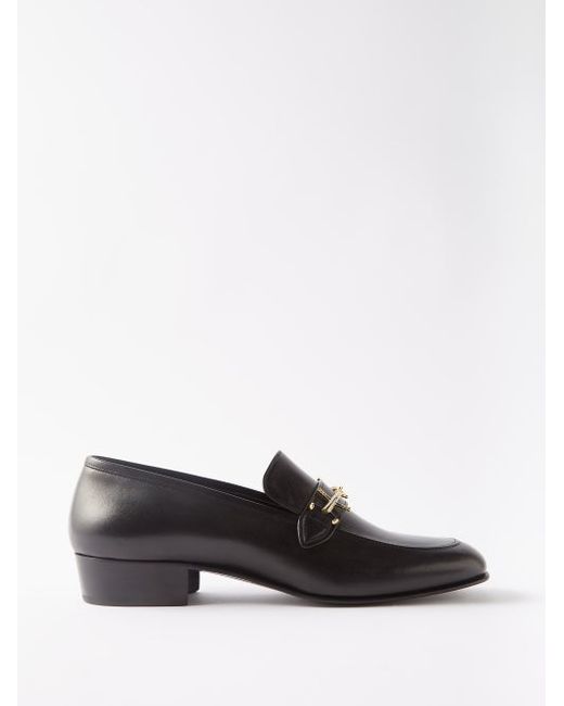 The Row Mensy Leather Loafers
