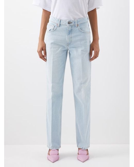 Raey Push Organic-cotton Straight-leg Jeans
