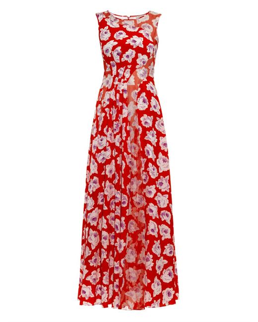 Nina Ricci Floral-print silk gown