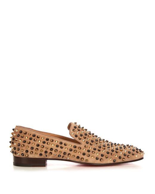 Christian Louboutin Popcorn spike-embellished slip-on shoes