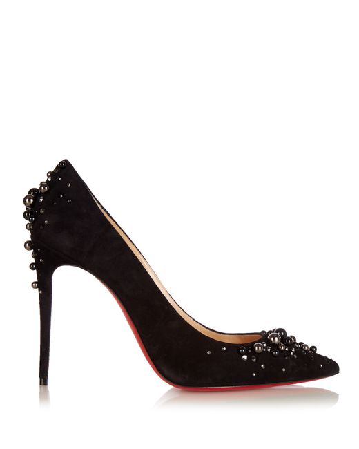 Christian Louboutin Candidate 100mm suede pumps