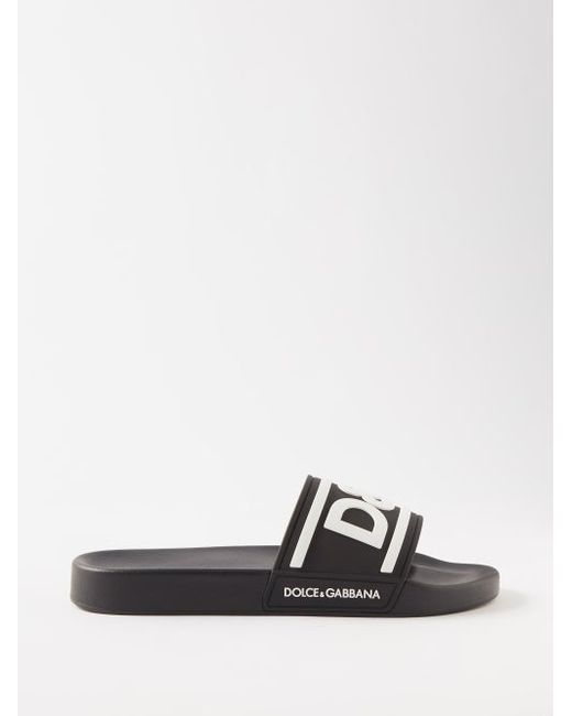 Dolce & Gabbana Logo-embossed Rubber Slides
