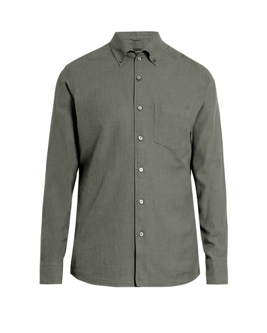Ermenegildo Zegna Long-sleeved cotton button-cuff shirt