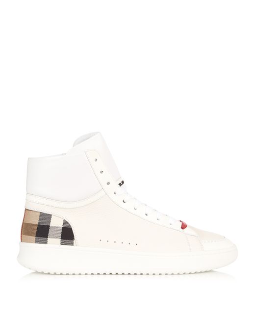 Burberry Lockhart high-top leather trainers