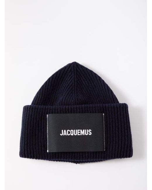 Jacquemus Bonnet Logo Wool-blend Beanie Hat